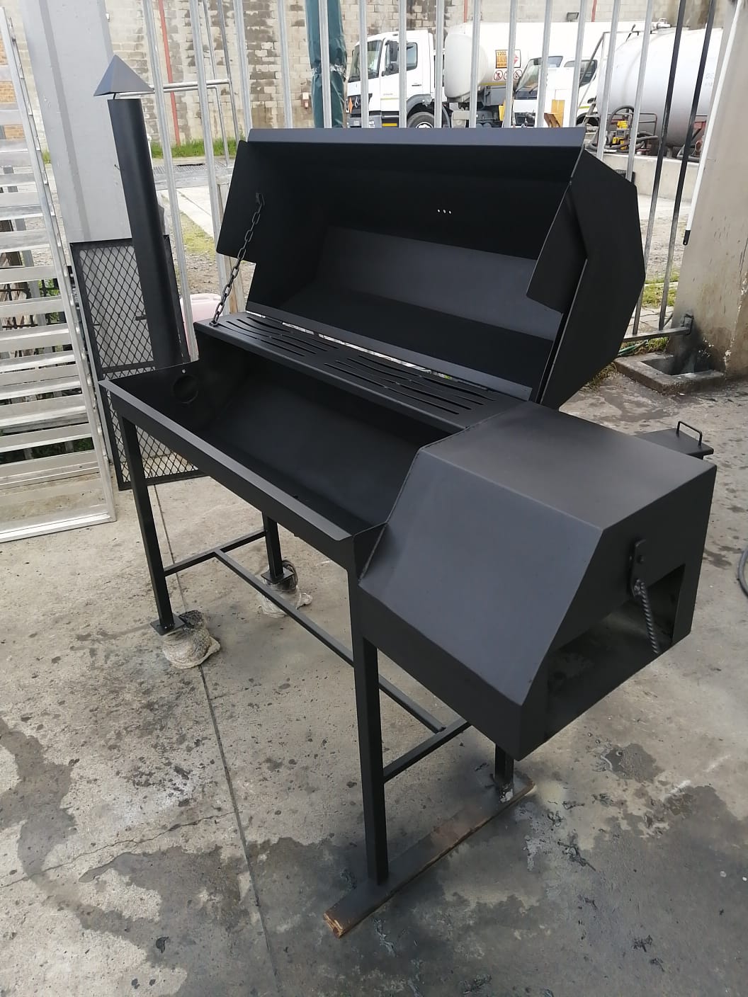 Custom fabricated braai and metalwork