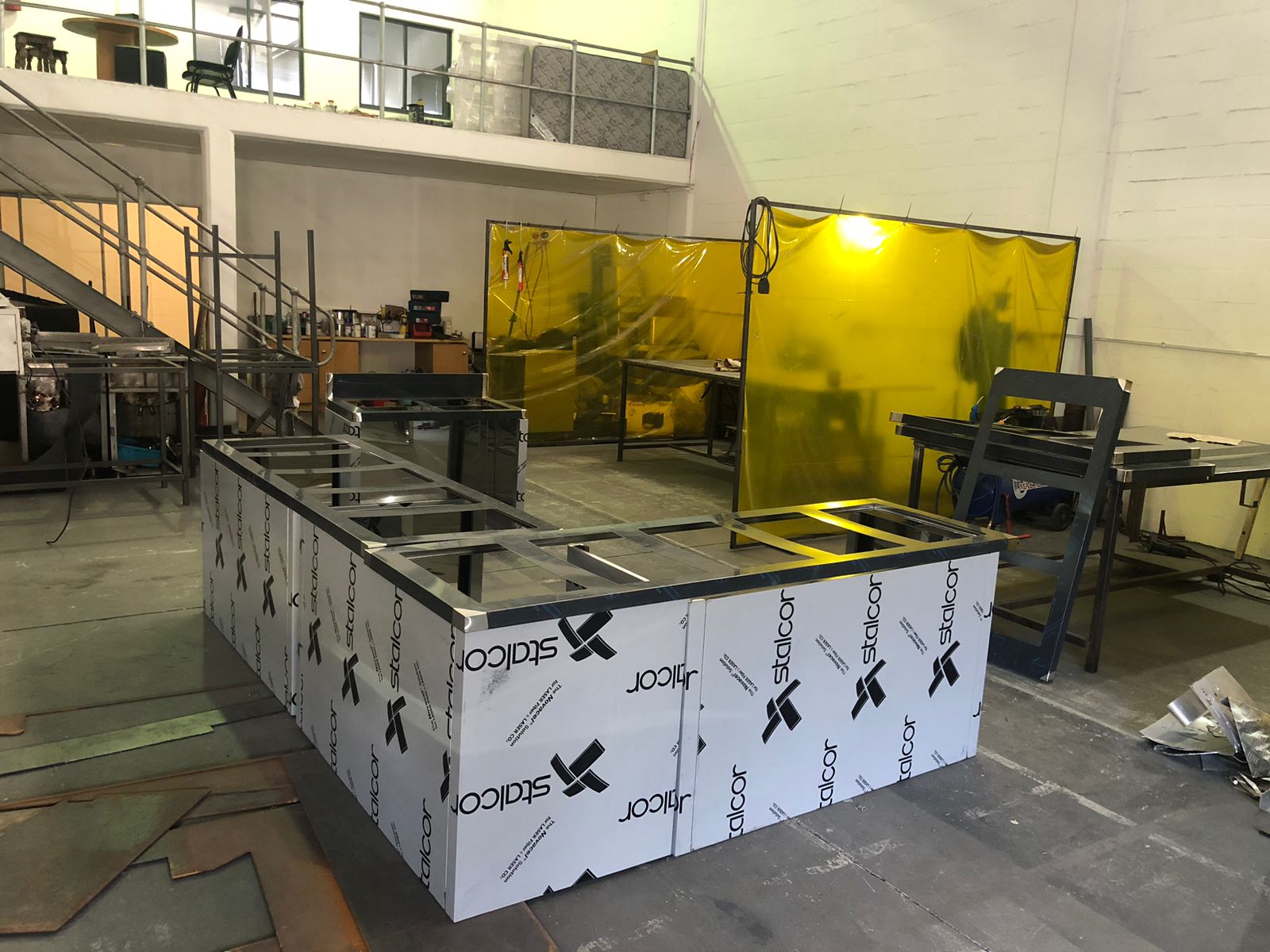 Custom stainless steel kitchen fabrication