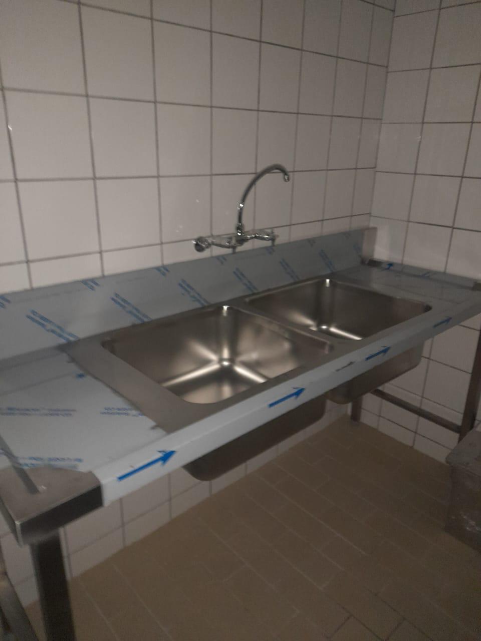 Custom stainless steel kitchen fabrication