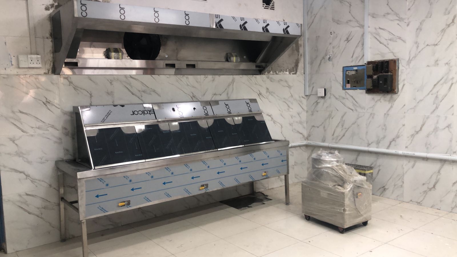 Custom stainless steel kitchen fabrication