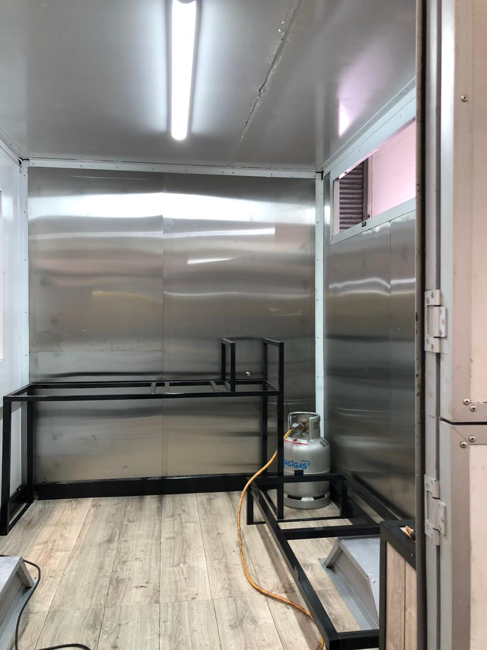 Custom stainless steel kitchen fabrication