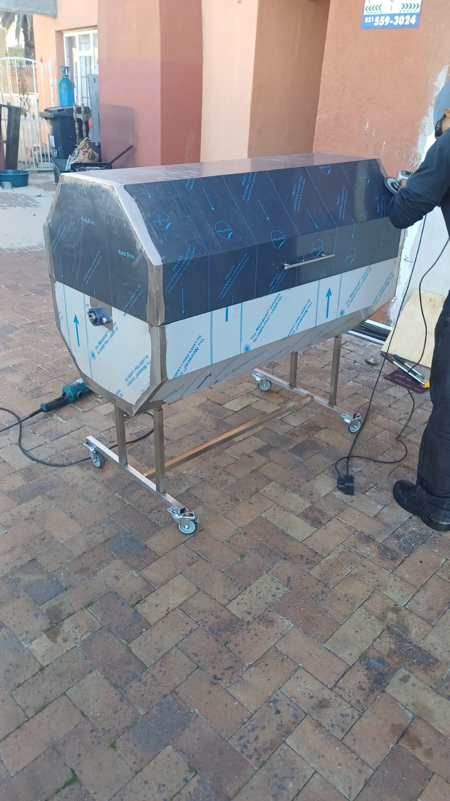 Custom fabricated braai and metalwork
