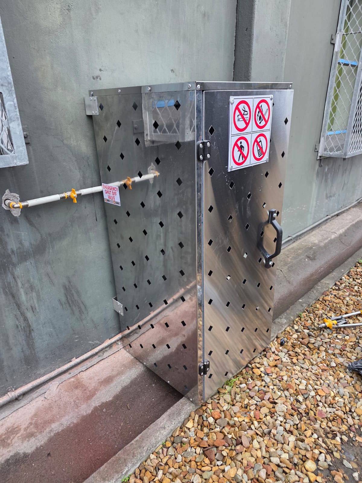 Laser-cut metalwork, signage and enclosure
