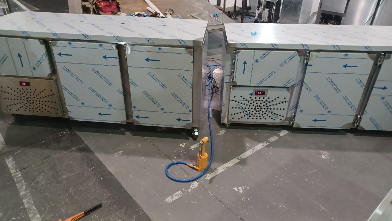 Custom stainless steel kitchen fabrication