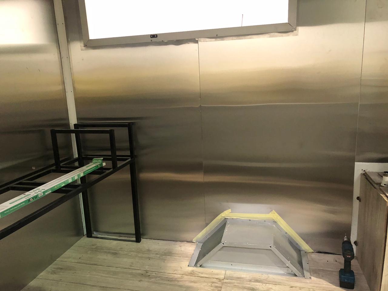 Custom stainless steel kitchen fabrication