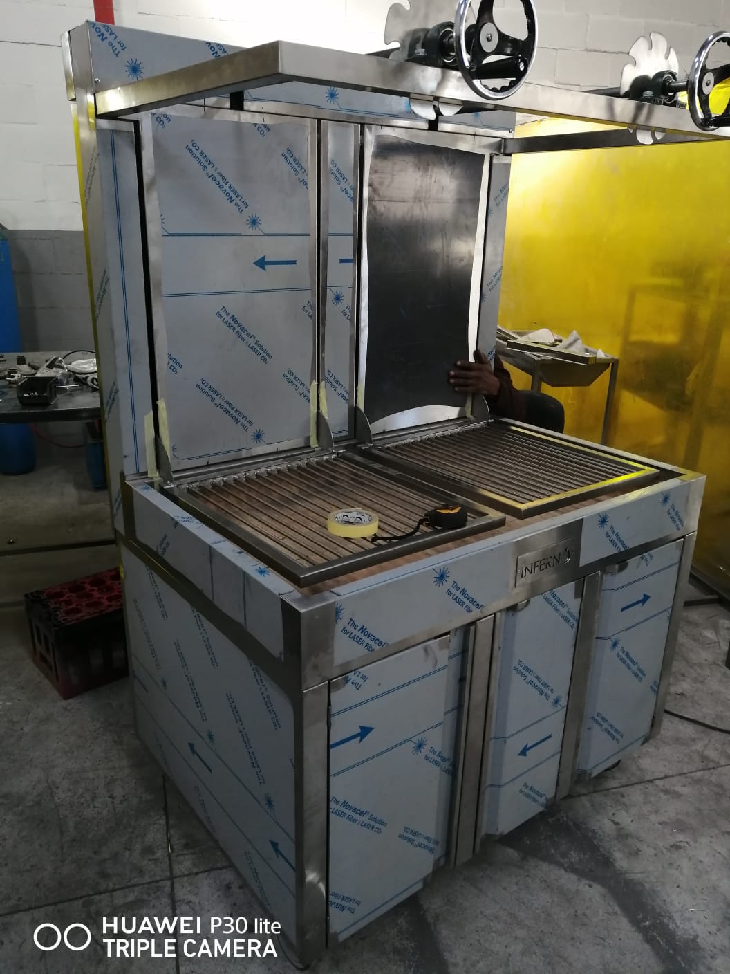 Custom stainless steel kitchen fabrication