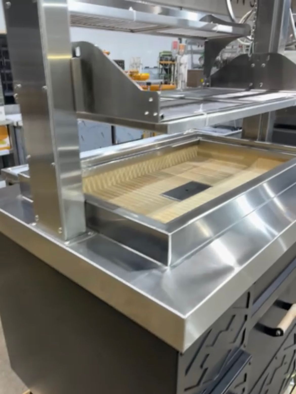 Custom stainless steel kitchen fabrication