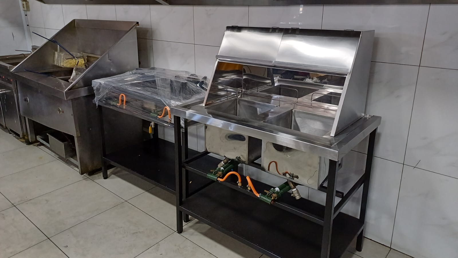 Custom stainless steel kitchen fabrication