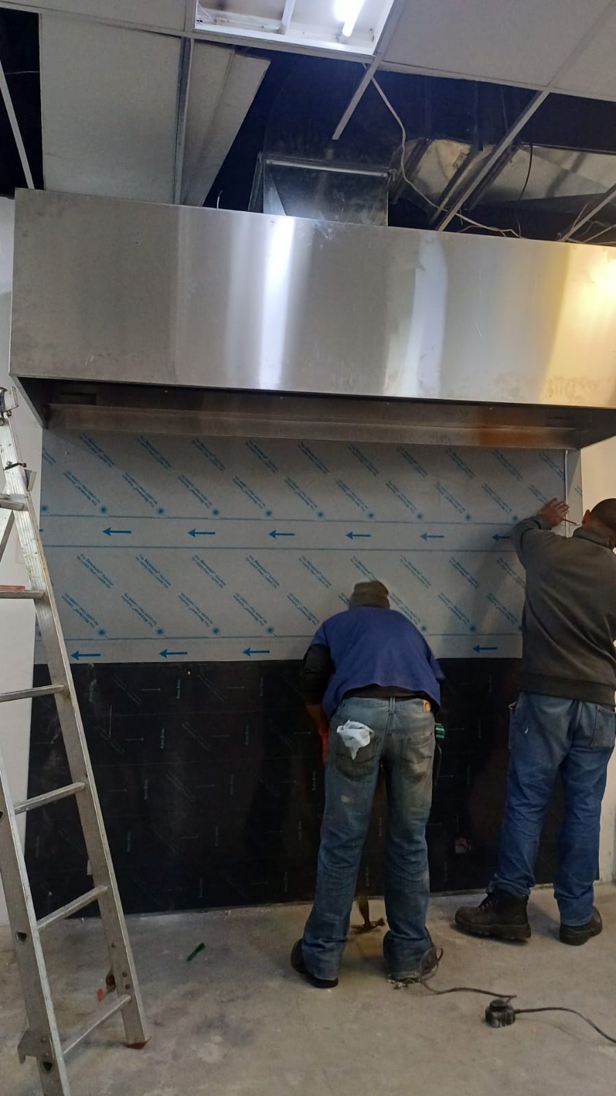 Custom stainless steel kitchen fabrication